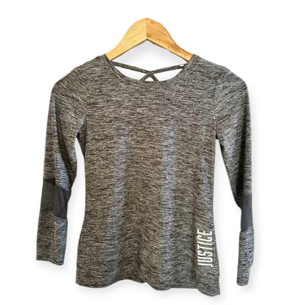 Justice girls lightweight long sleeve 8